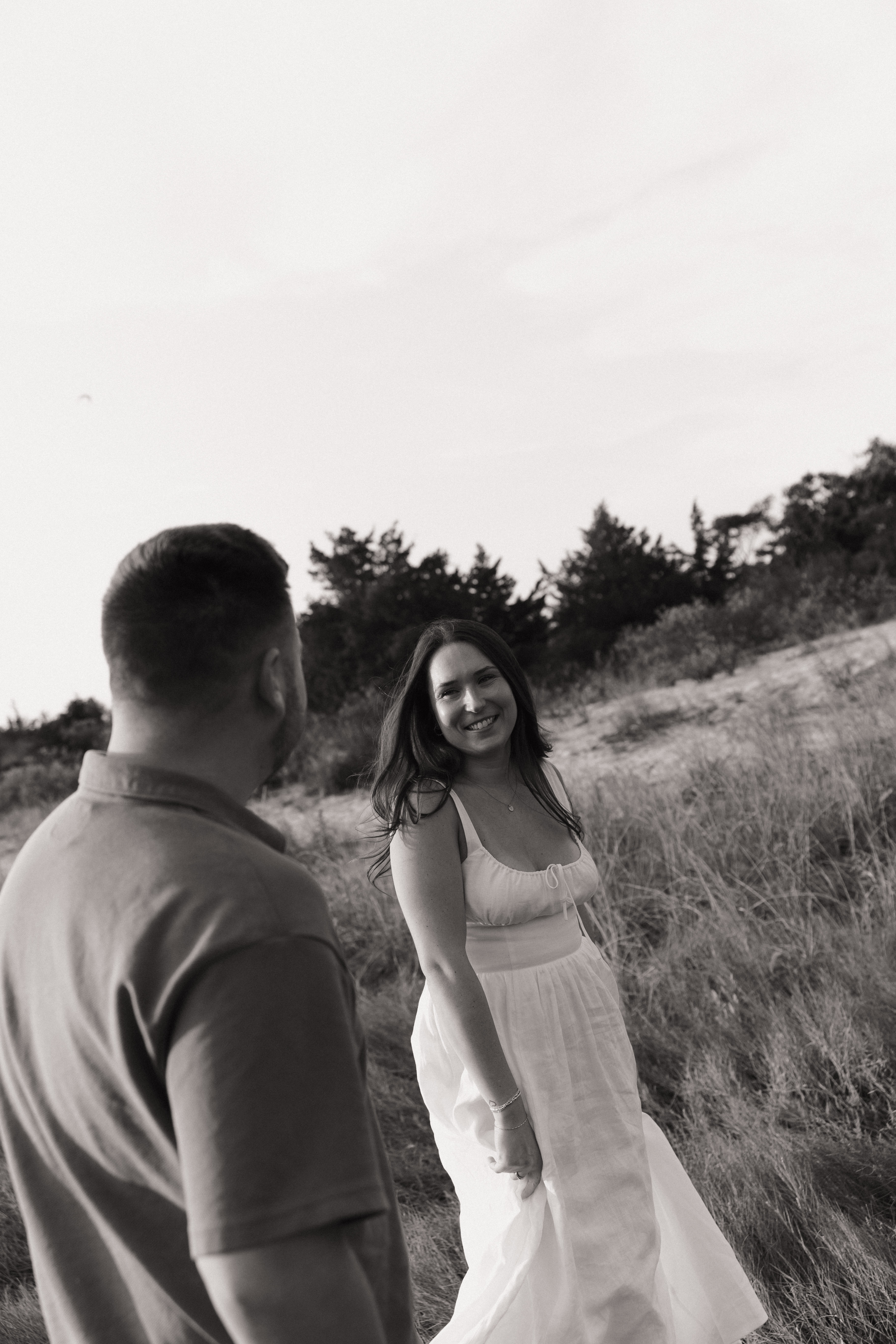 Engagement photo B&W