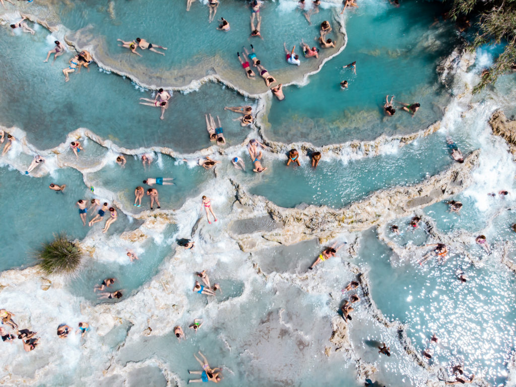 Cascate del Mulino thermal hot springs